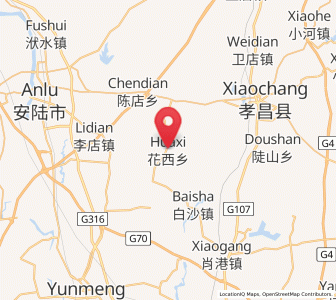 Map of Huaxi, Hubei