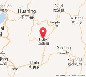 Map of Huaxijie, Yunnan