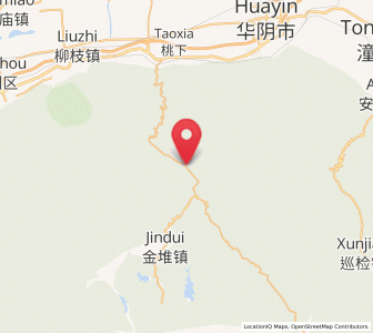 Map of Huayang, Shaanxi