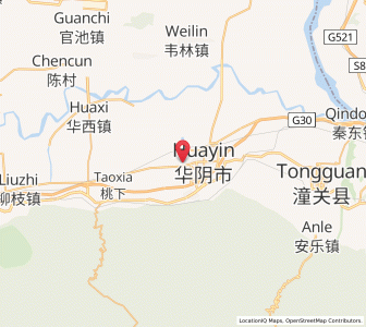 Map of Huayin, Shaanxi
