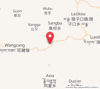 Map of Huayuan, Gansu