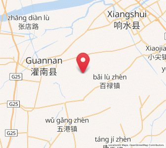Map of Huayuan, Jiangsu