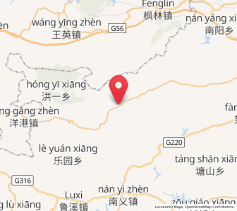 Map of Huayuan, Jiangxi