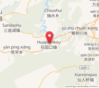 Map of Huayuankou, Jilin