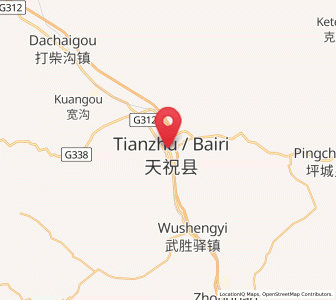 Map of Huazangsi, Gansu