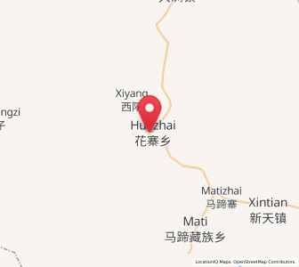 Map of Huazhai, Gansu