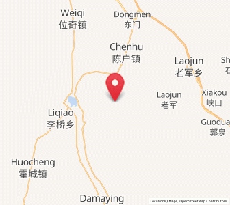Map of Huazhaizi, Gansu