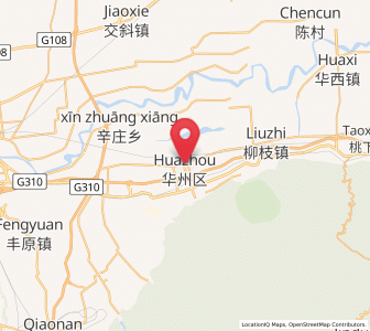 Map of Huazhou, Shaanxi