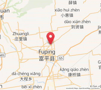 Map of Huazhu, Shaanxi