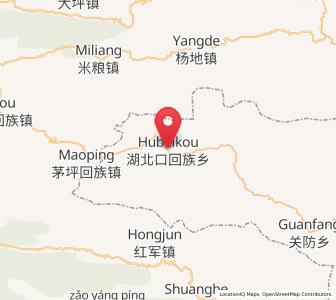 Map of Hubeikou, Hubei