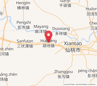 Map of Huchang, Hubei