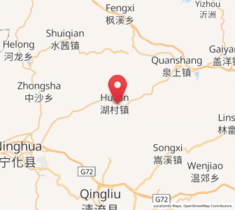 Map of Hucun, Fujian