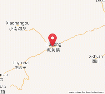 Map of Hudong, Gansu
