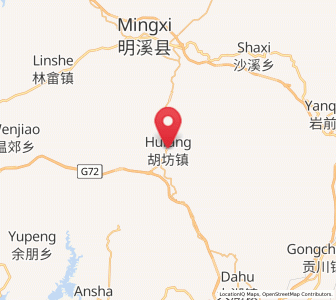 Map of Hufang, Fujian
