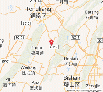 Map of Hufeng, Chongqing