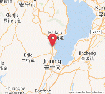 Map of Huichang, Yunnan