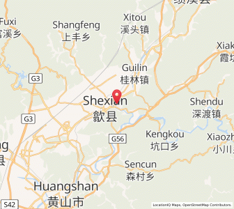 Map of Huicheng, Anhui