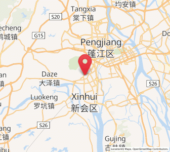 Map of Huicheng, Guangdong
