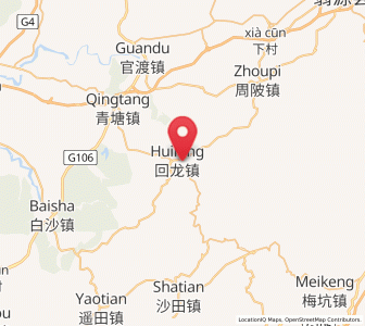 Map of Huilong, Guangdong