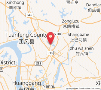 Map of Huilongshan, Hubei