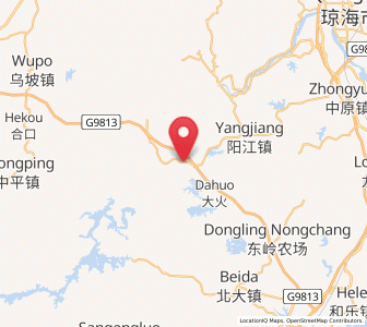 Map of Huishan, Hainan