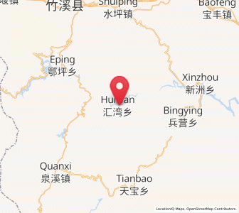 Map of Huiwan, Hubei