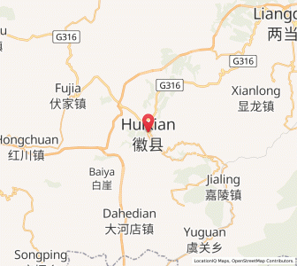 Map of Huixian Chengguanzhen, Gansu