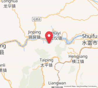 Map of Huiyi, Yunnan