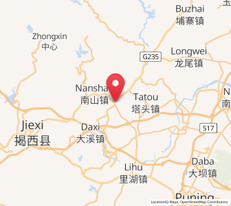 Map of Huizhai, Guangdong