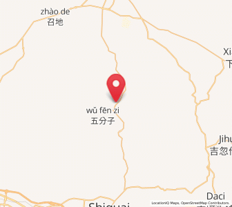 Map of Hujigou, Inner Mongolia