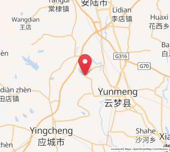 Map of Hujindian, Hubei