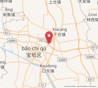 Map of Huogezhuang, Tianjin