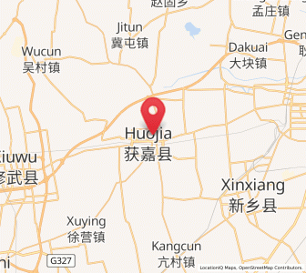 Map of Huojia Chengguanzhen, Henan