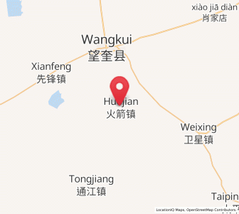 Map of Huojian, Heilongjiang