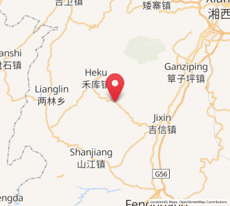 Map of Huoluping, Hunan