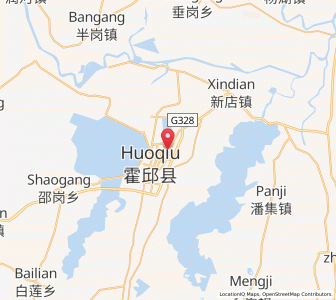 Map of Huoqiu Chengguanzhen, Anhui