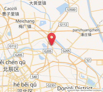 Map of Huozhuangzi, Tianjin