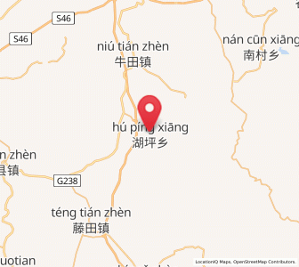 Map of Huping, Jiangxi