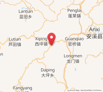 Map of Huqiu, Fujian