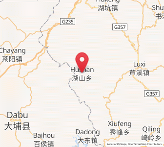 Map of Hushan, Fujian
