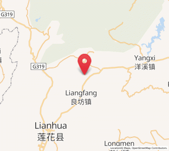 Map of Hushang, Jiangxi