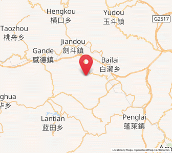 Map of Hushang, Fujian
