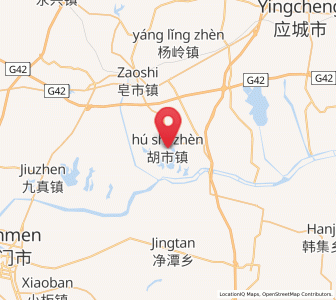 Map of Hushi, Hubei
