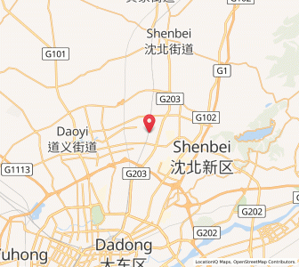 Map of Hushitai, Liaoning