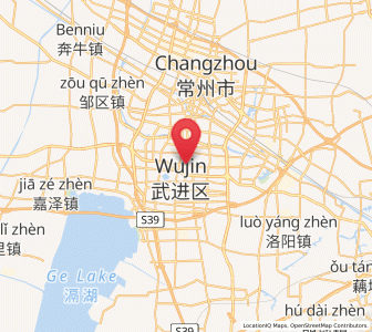 Map of Hutang, Jiangsu
