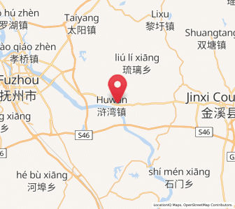 Map of Huwan, Jiangxi