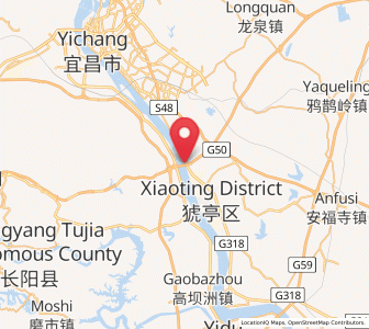 Map of Huya, Hubei