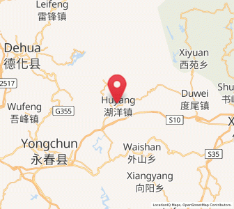 Map of Huyang, Fujian