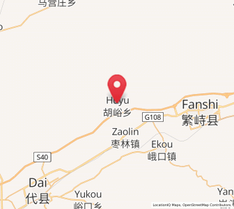 Map of Huyu, Shanxi