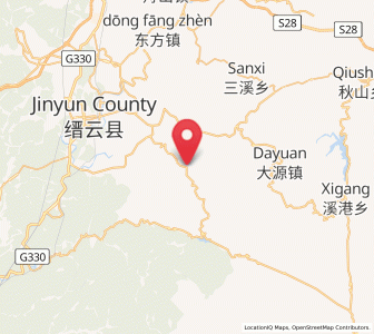 Map of Huyuan, Zhejiang